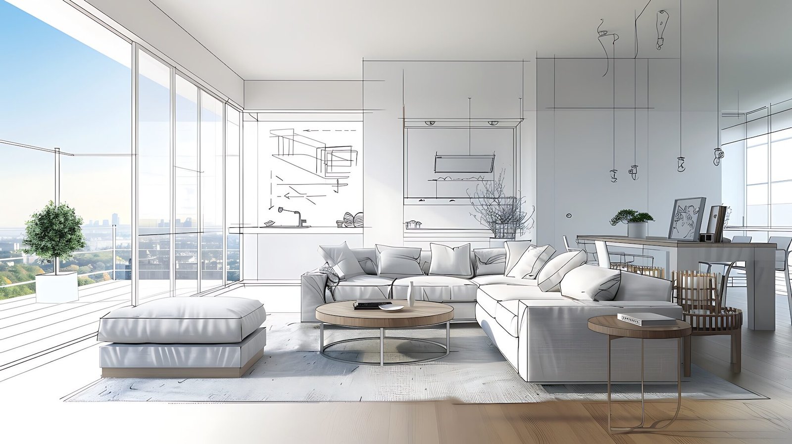 pièce rénovée contact rénovation projets décoration clé en main SCH Réalisation tout-en-un travaux projet conception